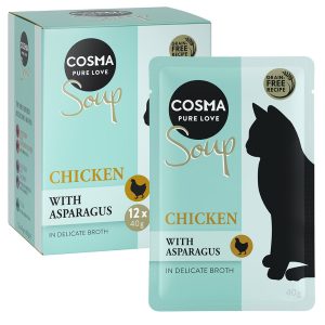 12x40g Soup kananrinta & parsa Cosma kissan märkäruoka