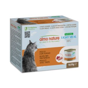4x50g HFC Natural Light kana & tonnikala Almo Nature kissanruoka