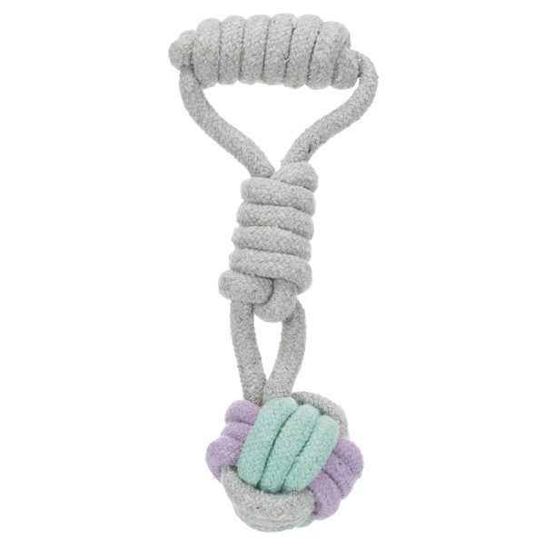Trixie Junior -solmupallo köydessä pituus n. 23 cm Ø 6 cm