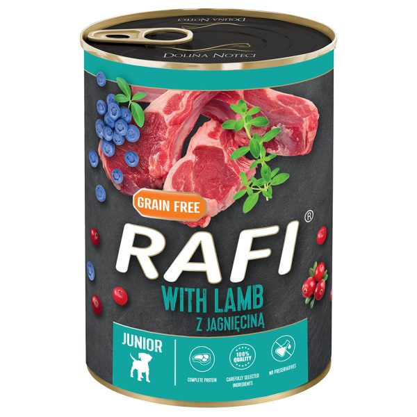 24x400g Rafi Junior Pastete, karitsanlihaa, koiran märkäruoka