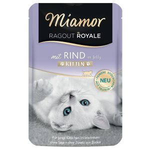 22x100g Ragout Royale Kitten naudanliha Miamor Kissanruoka