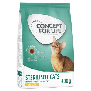 400g Sterilised Cats kana Concept for Life kissan kuivaruoka