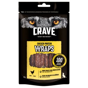 10x50g Protein Wrap kana Crave koiranherkut