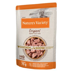 24x70g Original Paté No Grain kana & hanhi Nature's Variety märkäruoka