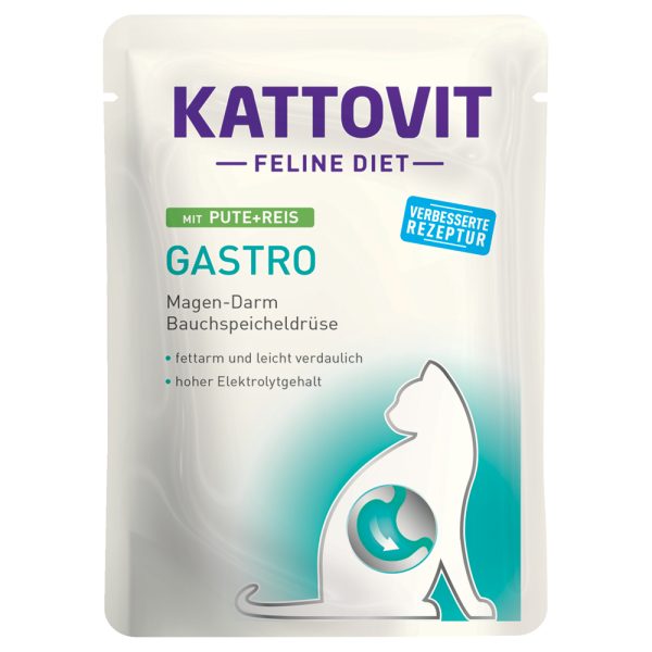 24x85g Gastro Pouch kalkkuna & riisi Kattovit kissanruoka