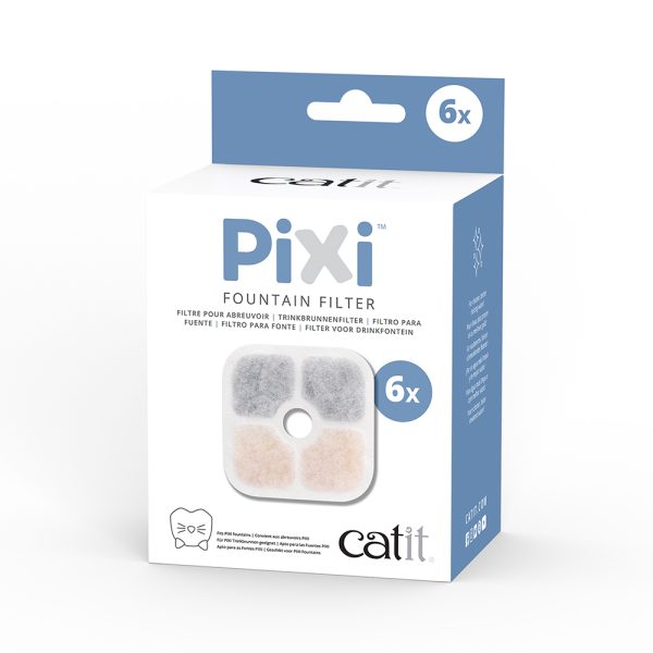 6 kpl vaihtosuodattimia Catit PIXI -vesiautomaattiin