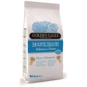 10kg Hypo-allergenic Salmon & Potato 26/12 Grain Free Golden Eagle koiranruoka