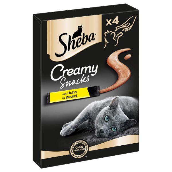 8x12g Creamy Snacks kana Sheba kissalle