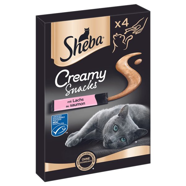 4x12g Creamy Snacks lohi Sheba kissalle