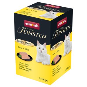 36 x 100g kalkkuna + juusto Mild Menu Adult Animonda vom Feinsten kissanruoka