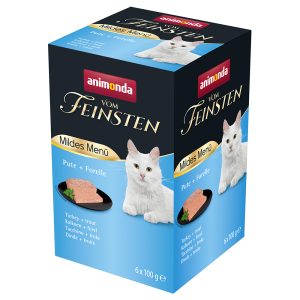 36 x 100g kalkkuna & taimen Mild Menu Adult Animonda vom Feinsten kissanruoka