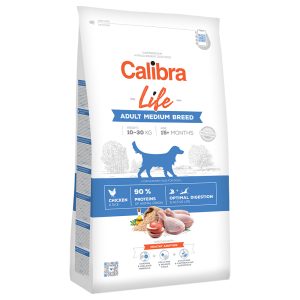 12kg Aikuisten keskikokoisten rotujen kanaa Calibra Life koiranruoka kuivaruoka