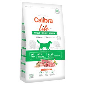 12kg Calibra Dog Life Adult Lamb keskikokoisille koirille