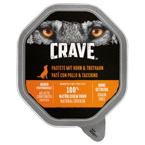 150g kana & kalkkuna Crave Adult Paté koiranruoka