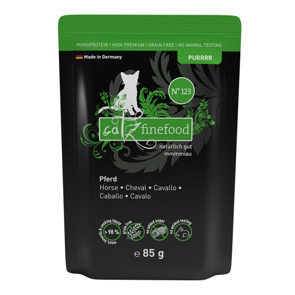 16x85g Purrrr Pouch No. 123 - hevonen catz finefood Kissanruoka