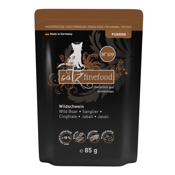 8x85g Purrr Pouch No. 109 villisika catz finefood Kissanruoka
