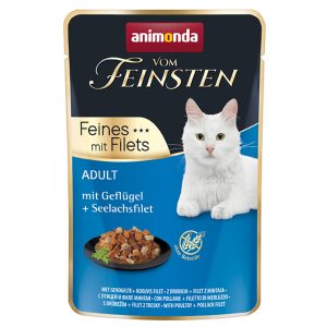 18x85g Adult siipikarja + seitifilee Animonda Vom Feinsten -kissanruoka