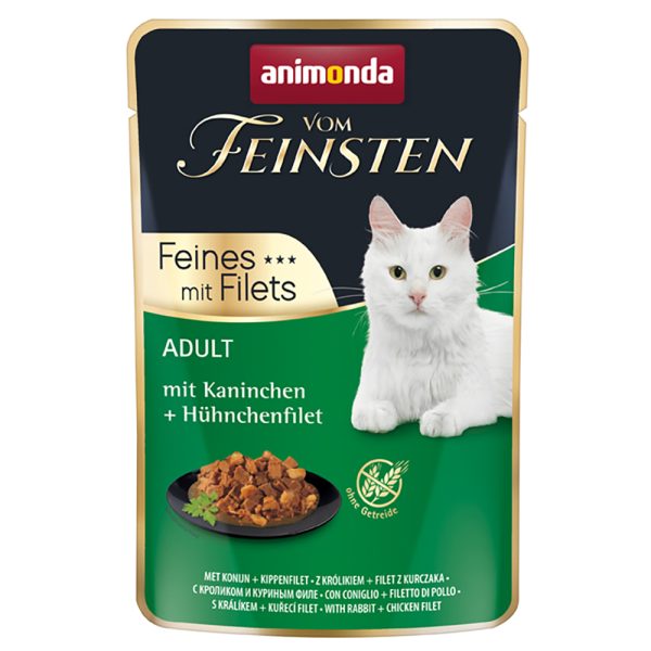 18x85g Adult kani + kanafilee Animonda Vom Feinsten -kissanruoka