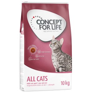 10 kg All Cats Concept for Life kissan kuivaruoka