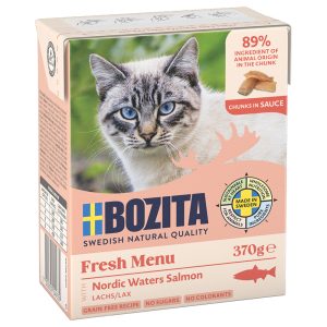 6x370g Chunks in Gravy lohi Bozita kissan märkäruoka