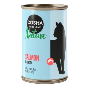 6x140g Nature lohi Cosma kissan märkäruoka