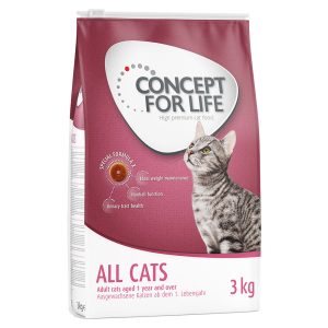 3 kg All Cats Concept for Life kissan kuivaruoka