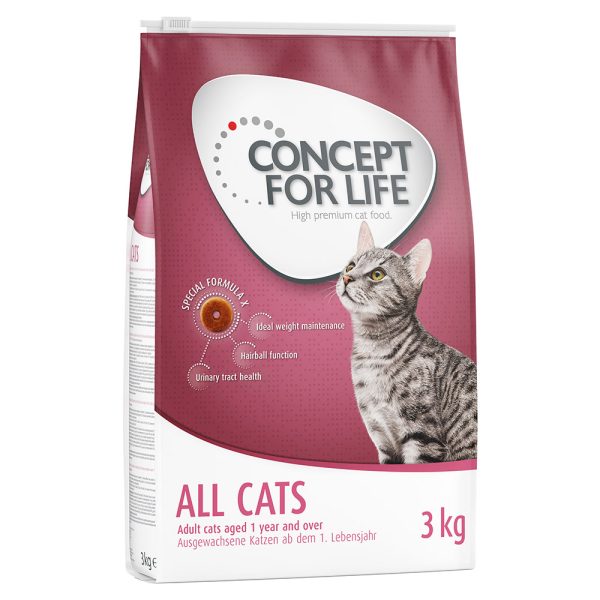 3 kg All Cats Concept for Life kissan kuivaruoka