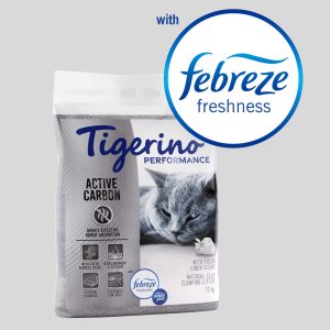 12kg Performance Active Carbon Febreze raikas pyykki Tigerino kissanhiekka