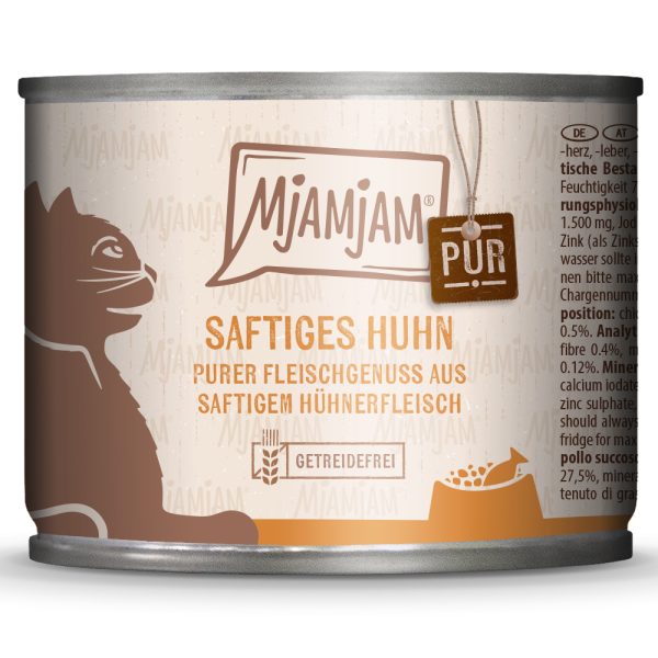 6x200g Juicy Pure Chicken MjAMjAM kissanruoka märkä