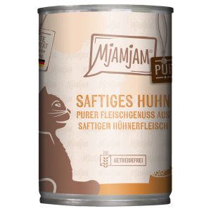 Economy Pack 24x400g MjAMjAM Pure Meat Delight mehukas puhdas kana kissanruoka märkäpakkaus