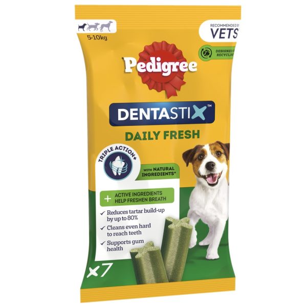 7 kpl Dentastix Daily Fresh pienille Pedigree koiranherkut