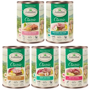 Lukullus Naturokost Adult -kokeilupakkaus 6 x 400/800g 6 x 400 g (5 makua)