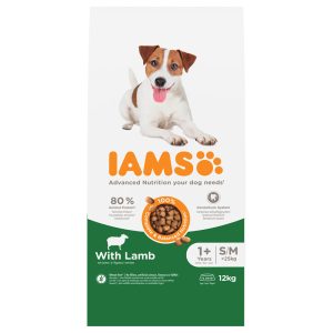 2x 12kg Advanced Nutrition Adult Small & Medium Dog with Lamb IAMS koiranruoka