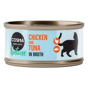 6x70g Nature kananrinta & tonnikala Cosma Kissanruoka