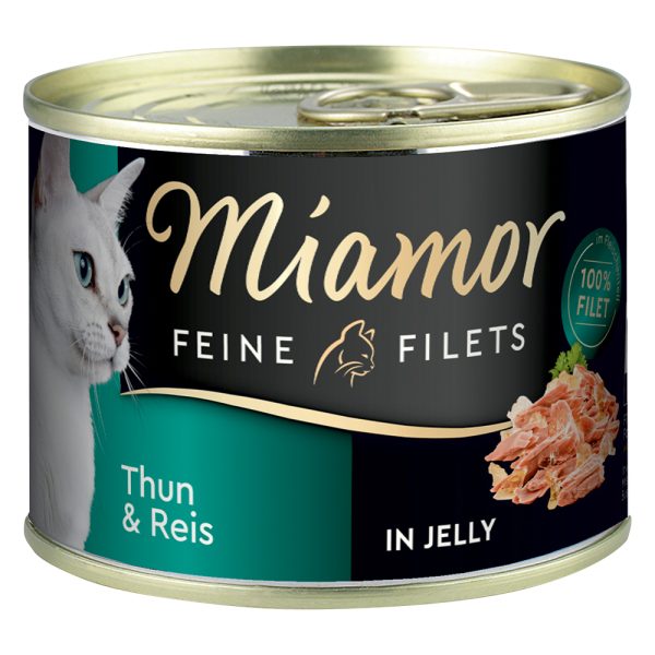 6x185g Fine Filets tonnikalaa & riisiä hyytelössä Miamor Kissanruoka