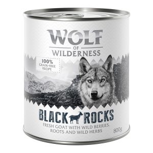 Wolf of Wilderness Black Rocks  vuohi koiranruoka