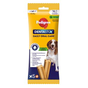 5 kpl Dentastix Daily Oral Care keskikokoisille (10-25 kg) Pedigree koiranherkut