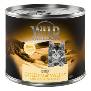 12x200g Kitten Golden Valley - kani & kana Wild Freedom kissanruoka