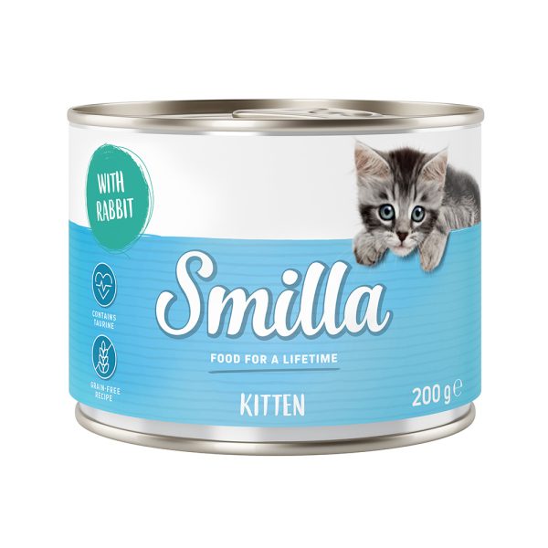 6x200g Kitten kani Smilla kissan märkäruoka