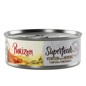 6x70g Superfoods riistaa ja silliä, kurpitsaa ja granaattiomenaa Purizon