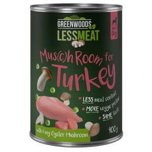 6x400g Less Meat Mushrooms putkivinokas kalkkuna Greenwoods