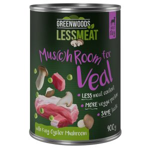 6x400g Less Meat Mushrooms putkivinokas vasikka Greenwoods