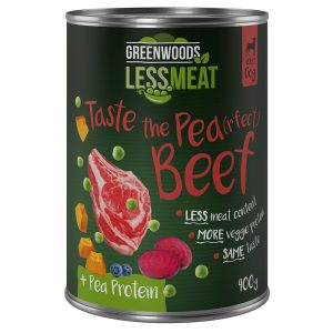 6x400g Less Meat Peas voimakkaat herneet nauta Greenwoods