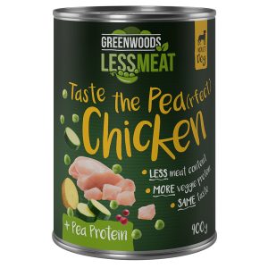 6x400g Less Meat Peas voimakkaat herneet kana Greenwoods