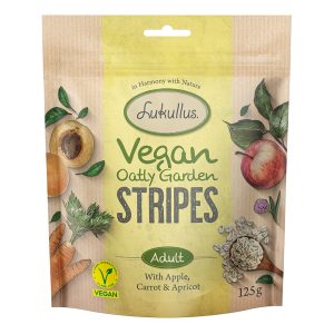 125g Vegan Garden Stripes omena, porkkana & aprikoosi Lukullus koiranherkut