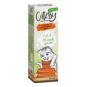 Catessy Chunks in Sauce -rasiat 14 x 85 g - maksa ja sydän