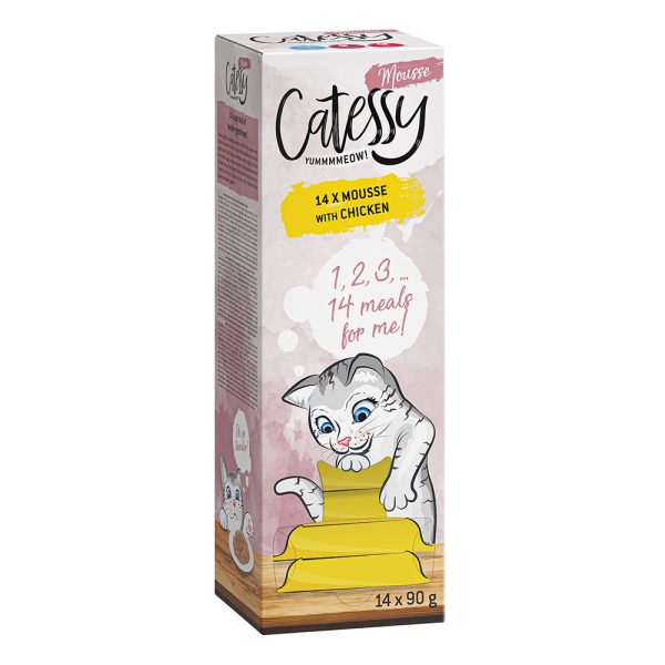 Catessy Mousse -rasiat 14 x 90 g - kana