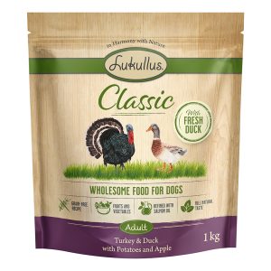 1kg Classic kalkkuna & ankka viljaton Lukullus koiran kuivaruoka