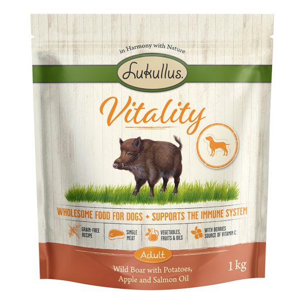 5x1kg Vitality immuunijärjestelmän tukeminen villisika viljaton Lukullus