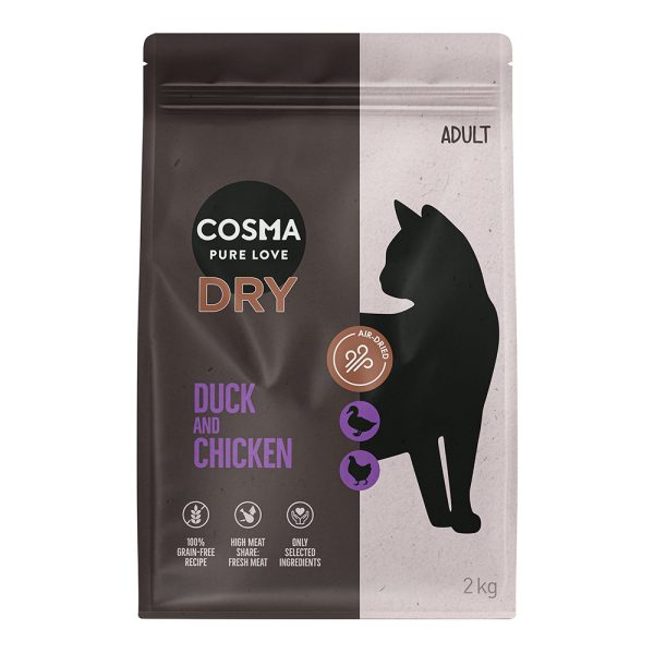 2kg ankka ja kana Cosma kissanruoka